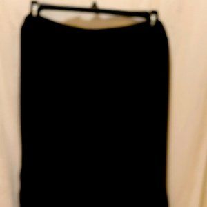 Alfani Black Satin Pull On Culottes Plus 3X A99
